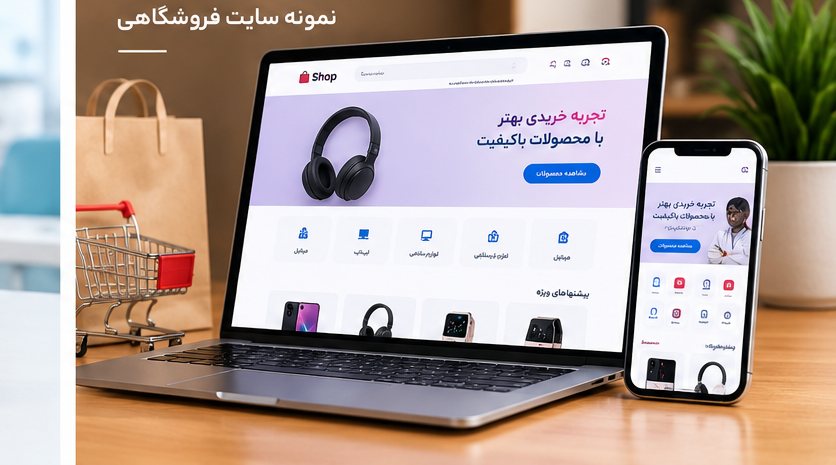 نمونه سایت فروشگاهی